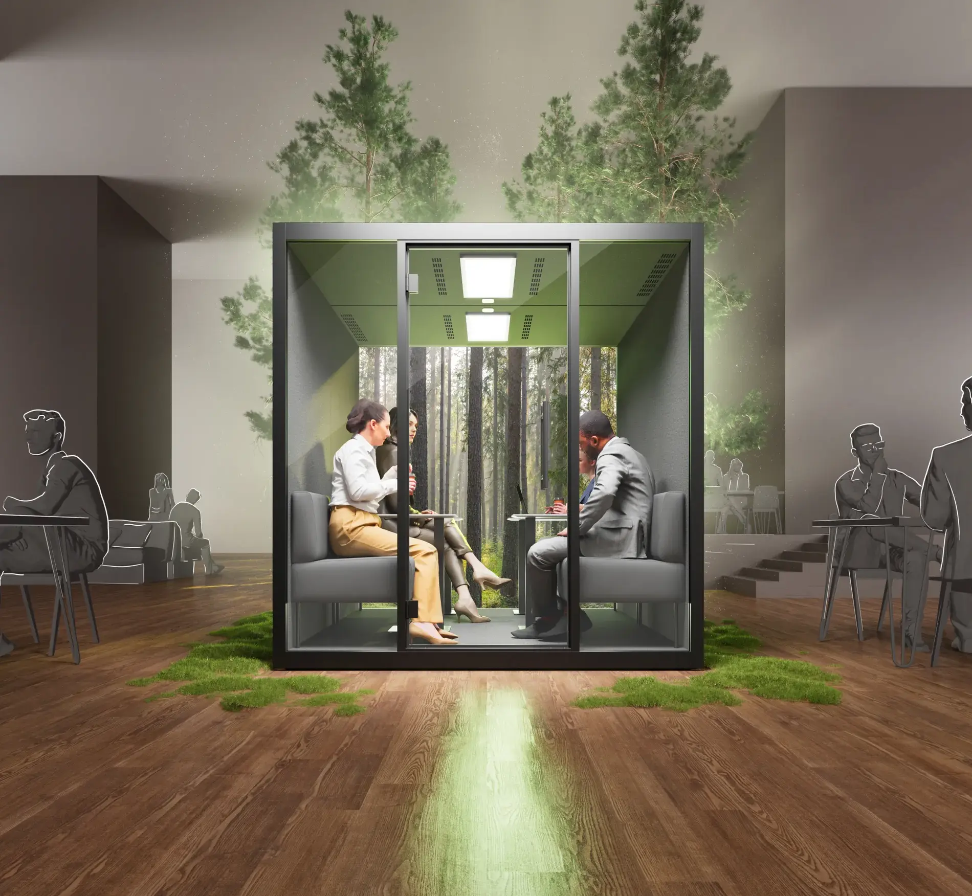 Silen Pods: Quattro — Private Pods by Office Planner